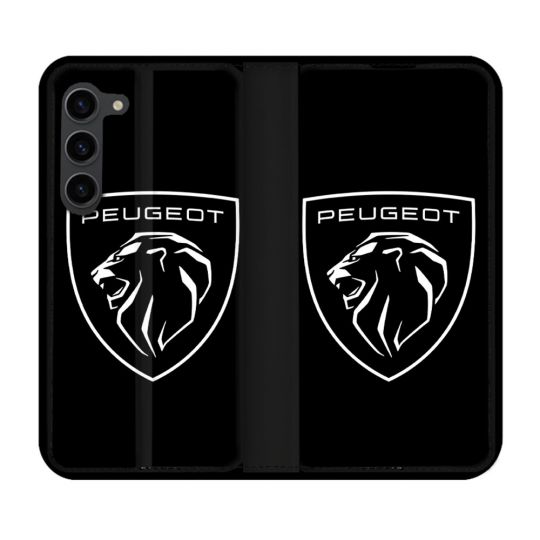Housse Cuir Portefeuille Pour Samsung Galaxy S23 Plus Peugeot