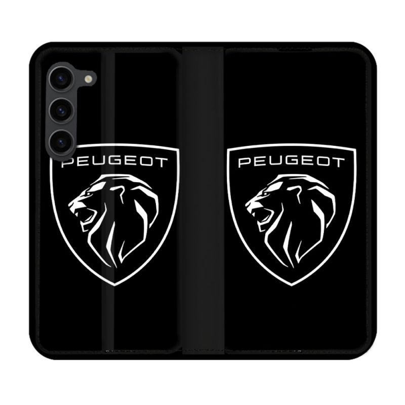 Housse Cuir Portefeuille Pour Samsung Galaxy S23 Plus Peugeot