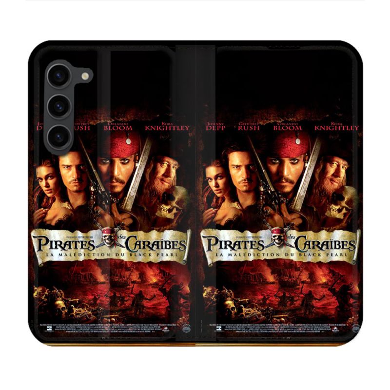 Housse Cuir Portefeuille Pour Samsung Galaxy S23 Plus Pirate Des Caraibes