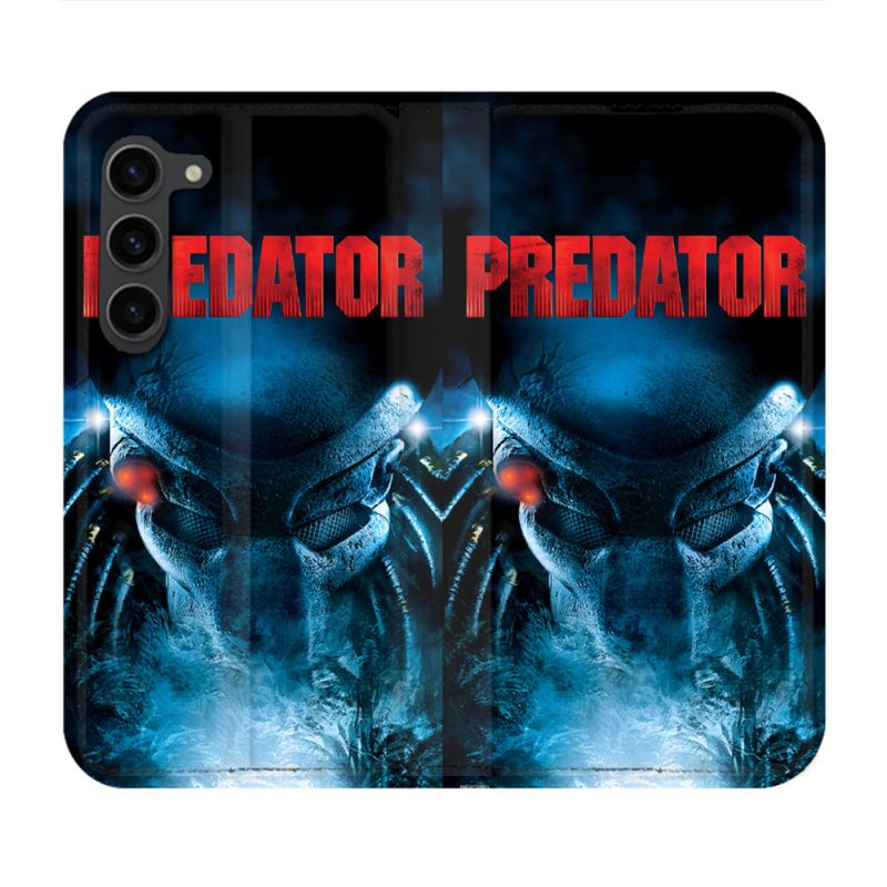Housse Cuir Portefeuille Pour Samsung Galaxy S23 Plus Predator Affiche
