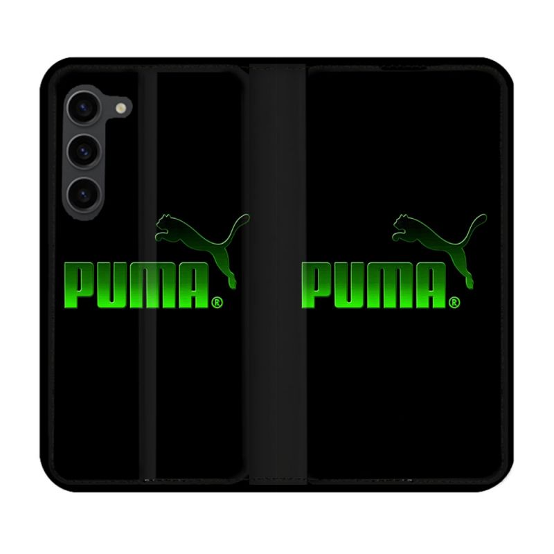 Housse Cuir Portefeuille Pour Samsung Galaxy S23 Plus Puma