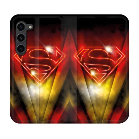 Housse Cuir Portefeuille Pour Samsung Galaxy S23 Plus Superman Logo