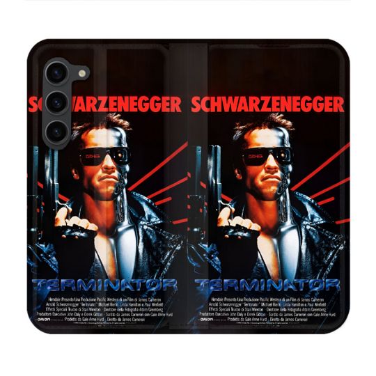 Housse Cuir Portefeuille Pour Samsung Galaxy S23 Plus Terminator