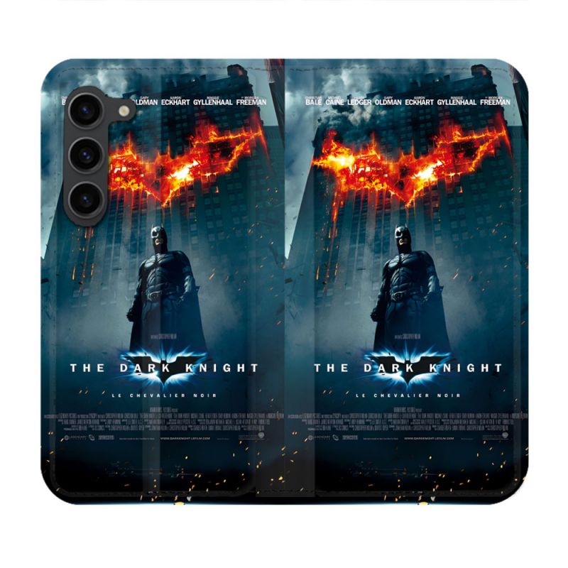 Housse Cuir Portefeuille Pour Samsung Galaxy S23 Plus The Dark Night