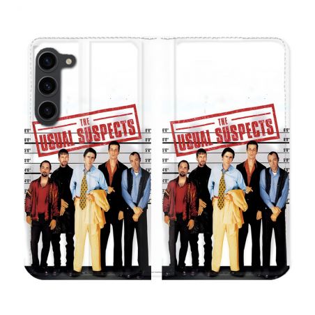 Housse Cuir Portefeuille Pour Samsung Galaxy S23 Plus The Usual Suspect Affiche