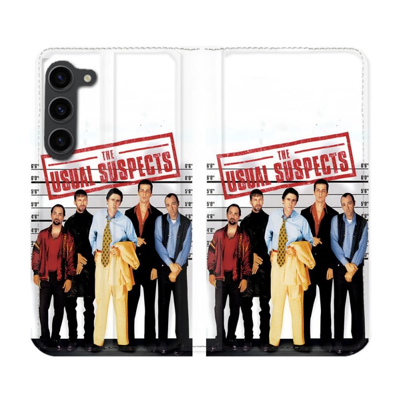 Housse Cuir Portefeuille Pour Samsung Galaxy S23 Plus The Usual Suspect Affiche