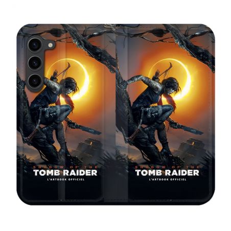 Housse Cuir Portefeuille Pour Samsung Galaxy S23 Plus Tomb Raider