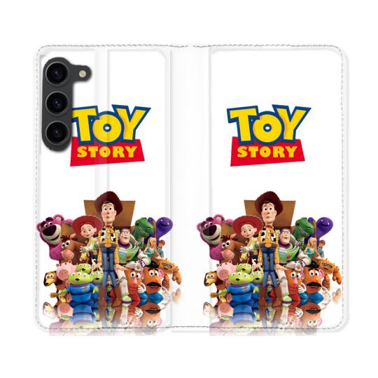 Housse Cuir Portefeuille Pour Samsung Galaxy S23 Plus Toy Story