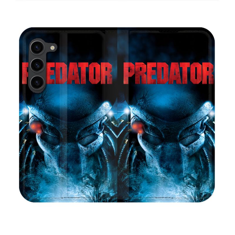 Housse Cuir Portefeuille Pour Samsung Galaxy S23 Predator Affiche