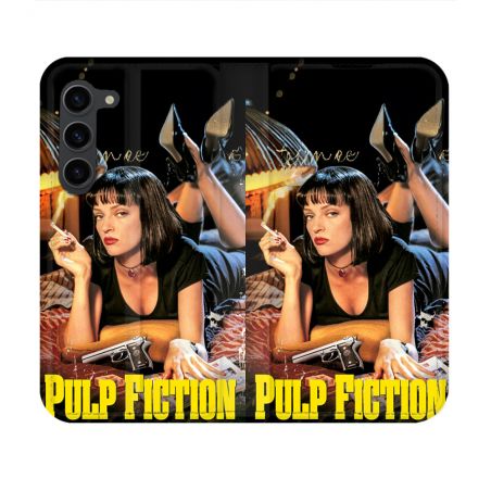 Housse Cuir Portefeuille Pour Samsung Galaxy S23 Pulp Fiction Affiche