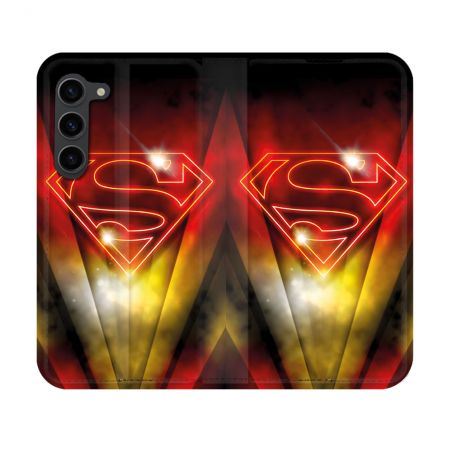 Housse Cuir Portefeuille Pour Samsung Galaxy S23 Superman Logo