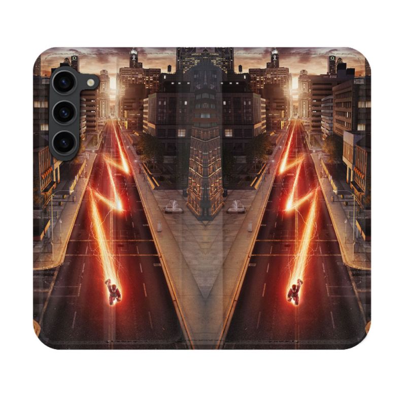 Housse Cuir Portefeuille Pour Samsung Galaxy S23 The Flash City