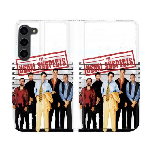 Housse Cuir Portefeuille Pour Samsung Galaxy S23 The Usual Suspect Affiche