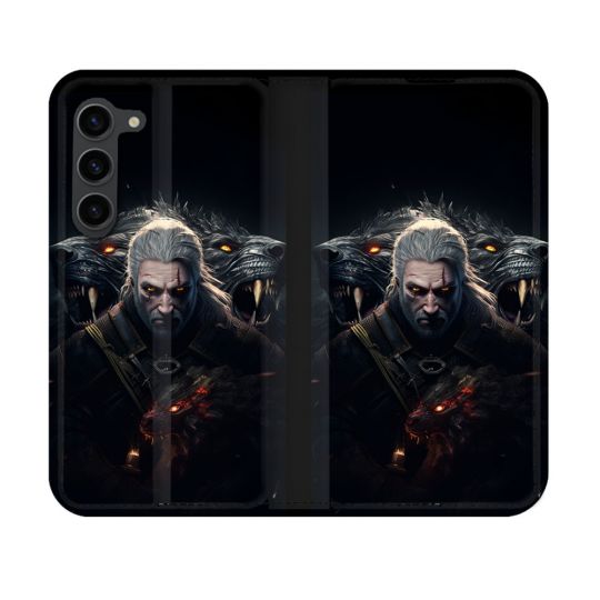 Housse Cuir Portefeuille Pour Samsung Galaxy S23 The Witcher