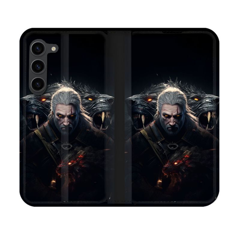 Housse Cuir Portefeuille Pour Samsung Galaxy S23 The Witcher