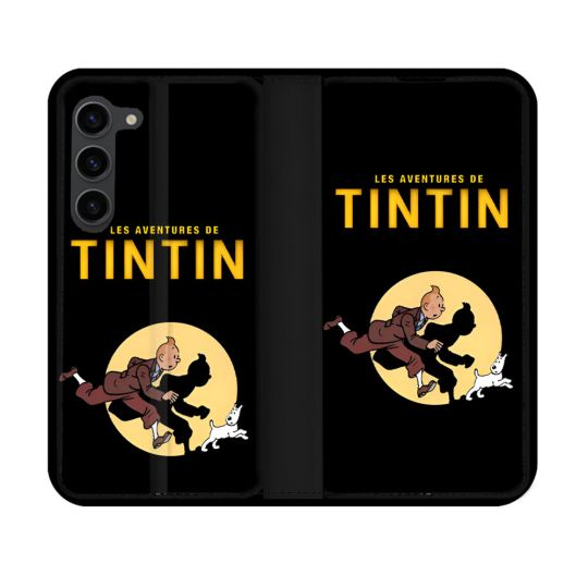 Housse Cuir Portefeuille Pour Samsung Galaxy S23 Tintin Classique