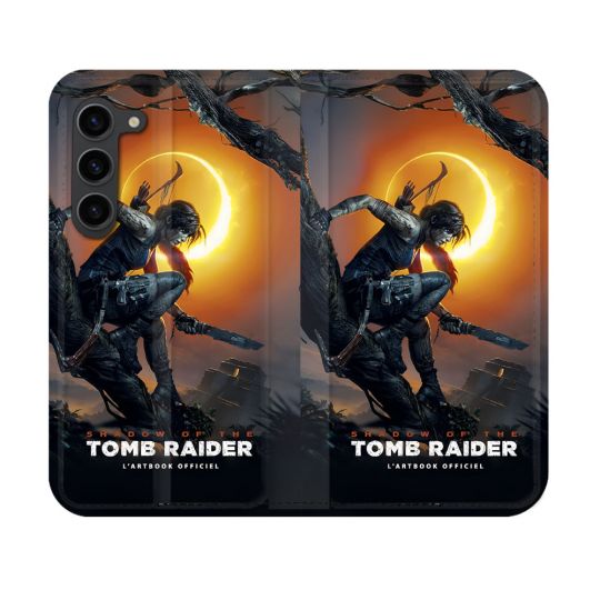 Housse Cuir Portefeuille Pour Samsung Galaxy S23 Tomb Raider