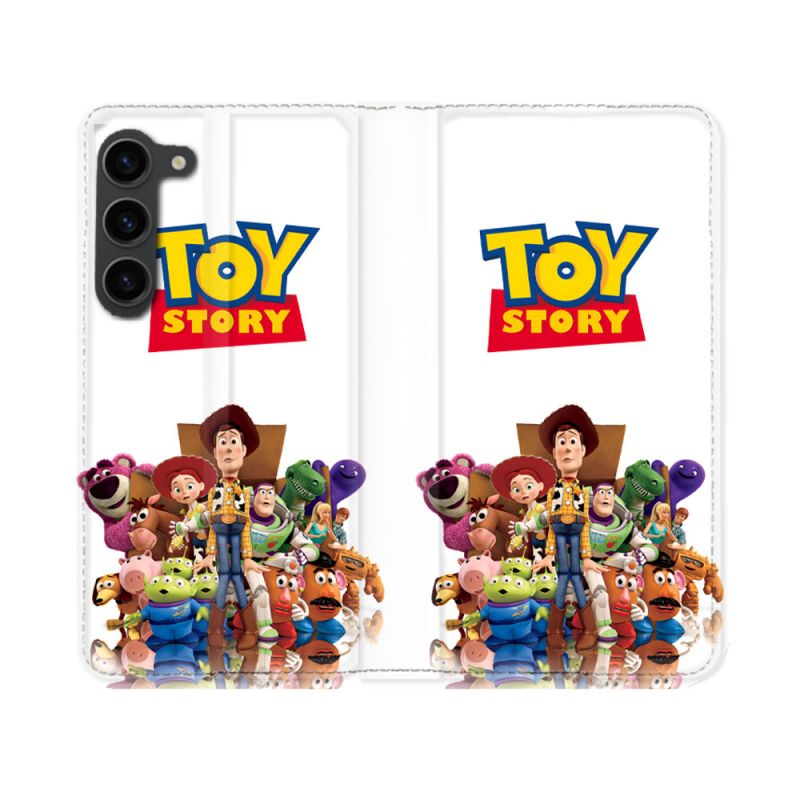 Housse Cuir Portefeuille Pour Samsung Galaxy S23 Toy Story