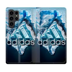 Housse Cuir Portefeuille Pour Samsung Galaxy S23 Ultra Adidas Iceberg