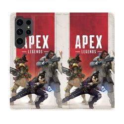 Housse Cuir Portefeuille Pour Samsung Galaxy S23 Ultra Apex