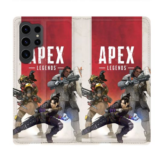 Housse Cuir Portefeuille Pour Samsung Galaxy S23 Ultra Apex