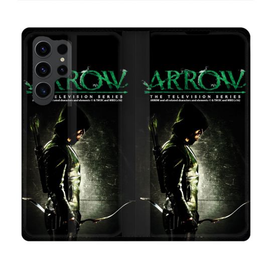 Housse Cuir Portefeuille Pour Samsung Galaxy S23 Ultra Arrow Affiche