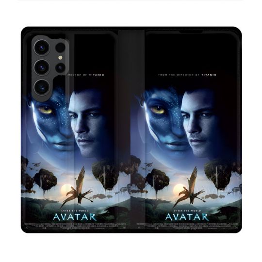 Housse Cuir Portefeuille Pour Samsung Galaxy S23 Ultra Avatar