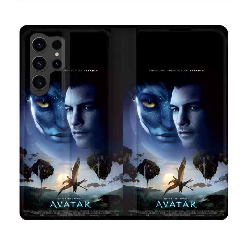 Housse Cuir Portefeuille Pour Samsung Galaxy S23 Ultra Avatar