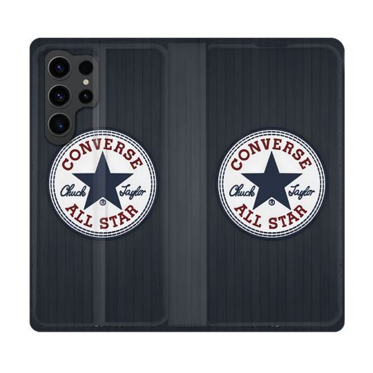 Housse Cuir Portefeuille Pour Samsung Galaxy S23 Ultra Converse