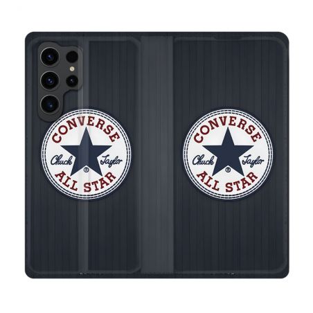 Housse Cuir Portefeuille Pour Samsung Galaxy S23 Ultra Converse