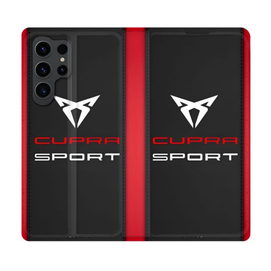 Housse Cuir Portefeuille Pour Samsung Galaxy S23 Ultra Cupra