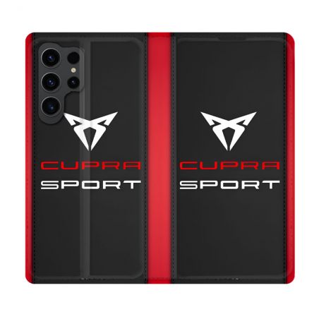 Housse Cuir Portefeuille Pour Samsung Galaxy S23 Ultra Cupra