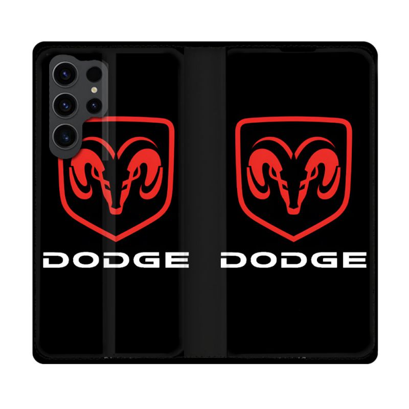 Housse Cuir Portefeuille Pour Samsung Galaxy S23 Ultra Dodge