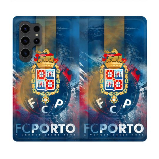 Housse Cuir Portefeuille Pour Samsung Galaxy S23 Ultra Foot FC Porto