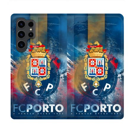 Housse Cuir Portefeuille Pour Samsung Galaxy S23 Ultra Foot FC Porto