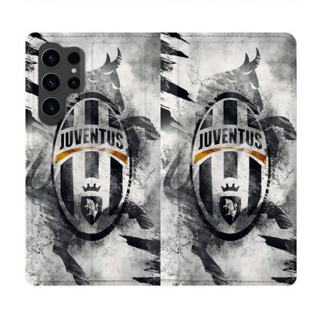 Housse Cuir Portefeuille Pour Samsung Galaxy S23 Ultra Foot Juventus Turin
