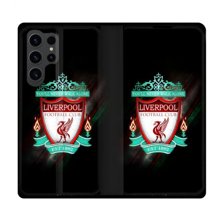 Housse Cuir Portefeuille Pour Samsung Galaxy S23 Ultra Foot Liverpool