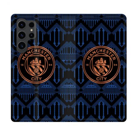 Housse Cuir Portefeuille Pour Samsung Galaxy S23 Ultra Foot Manchester City