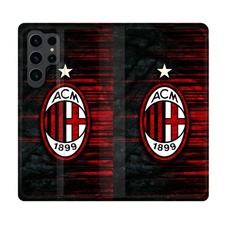 Housse Cuir Portefeuille Pour Samsung Galaxy S23 Ultra Foot Milan AC