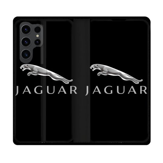 Housse Cuir Portefeuille Pour Samsung Galaxy S23 Ultra Jaguar