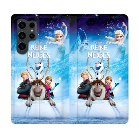 Housse Cuir Portefeuille Pour Samsung Galaxy S23 Ultra La Reine Des Neiges