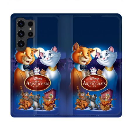 Housse Cuir Portefeuille Pour Samsung Galaxy S23 Ultra Les Aristochats