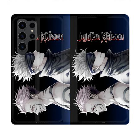 Housse Cuir Portefeuille Pour Samsung Galaxy S23 Ultra Manga Jujustu Kaisen