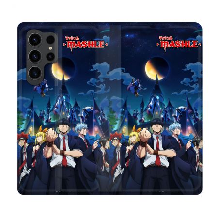 Housse Cuir Portefeuille Pour Samsung Galaxy S23 Ultra Manga Mashle