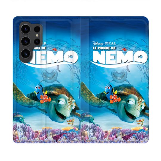 Housse Cuir Portefeuille Pour Samsung Galaxy S23 Ultra Nemo Affiche