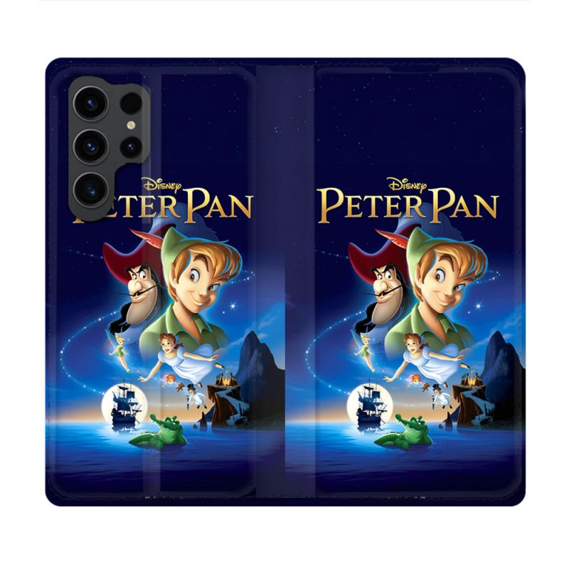 Housse Cuir Portefeuille Pour Samsung Galaxy S23 Ultra Peter Pan Affiche