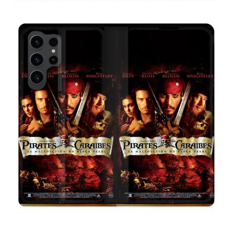 Housse Cuir Portefeuille Pour Samsung Galaxy S23 Ultra Pirate Des Caraibes
