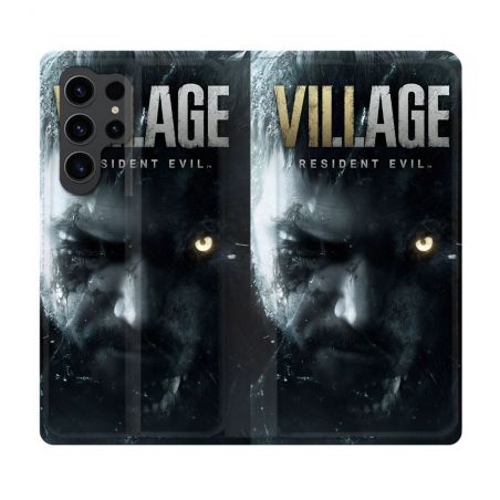 Housse Cuir Portefeuille Pour Samsung Galaxy S23 Ultra Resident Evil