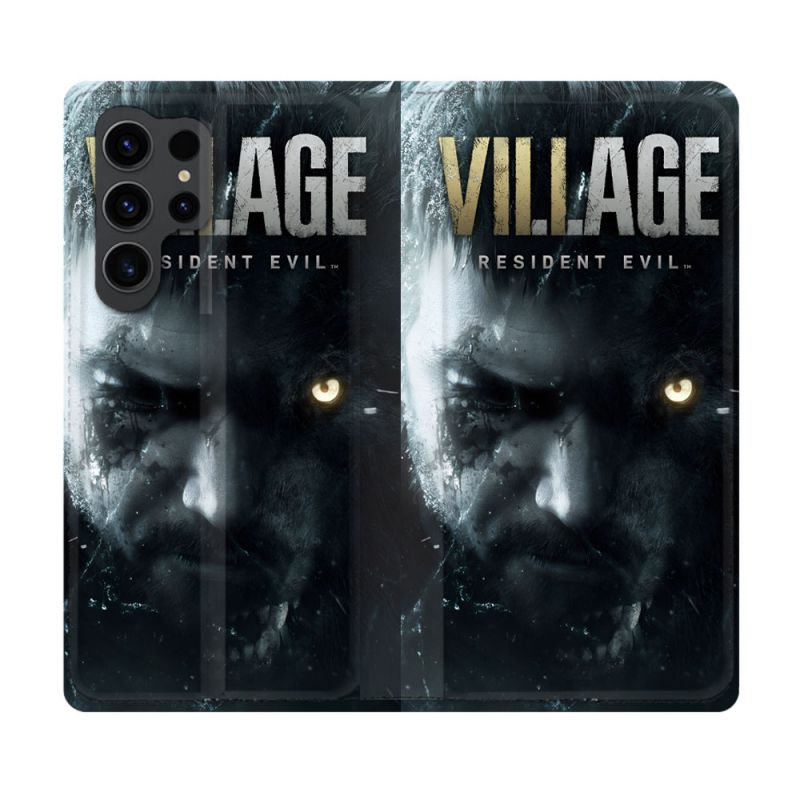 Housse Cuir Portefeuille Pour Samsung Galaxy S23 Ultra Resident Evil