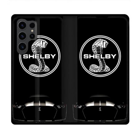 Housse Cuir Portefeuille Pour Samsung Galaxy S23 Ultra Shelby